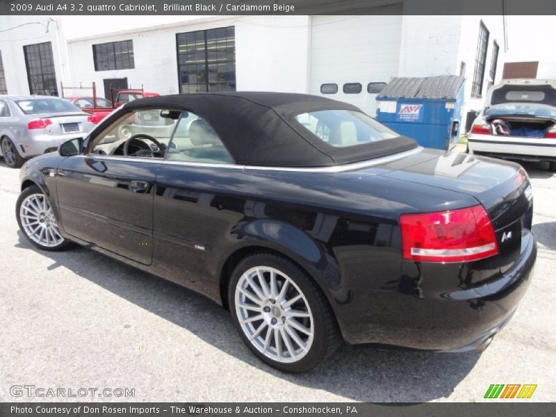 Brilliant Black / Cardamom Beige 2009 Audi A4 3.2 quattro Cabriolet