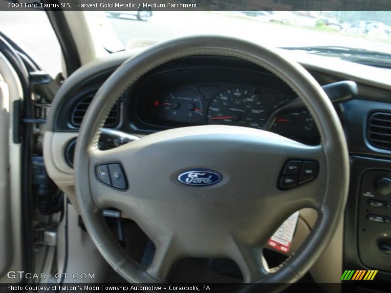 Harvest Gold Metallic / Medium Parchment 2001 Ford Taurus SES