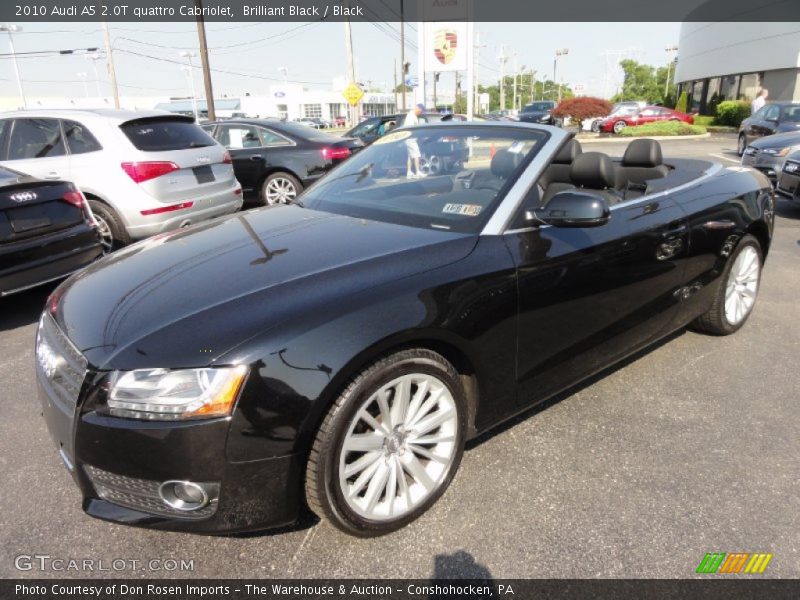 Brilliant Black / Black 2010 Audi A5 2.0T quattro Cabriolet