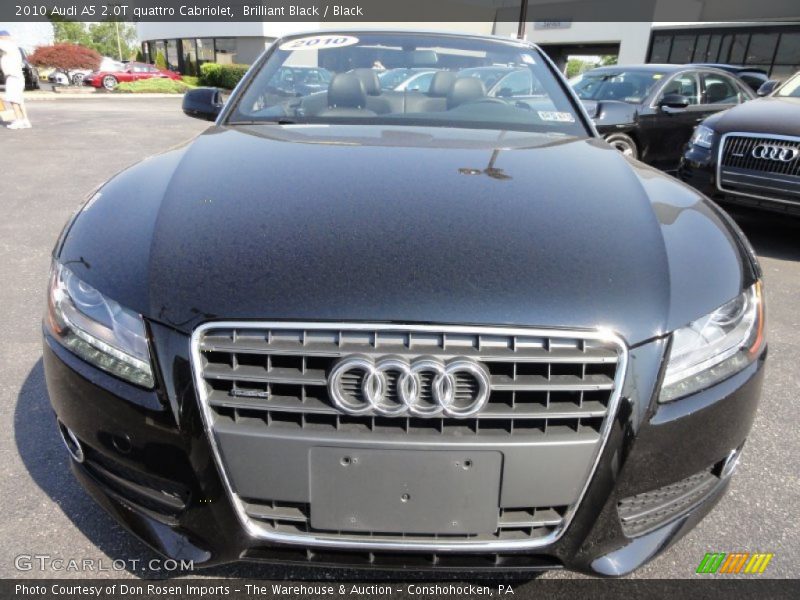 Brilliant Black / Black 2010 Audi A5 2.0T quattro Cabriolet