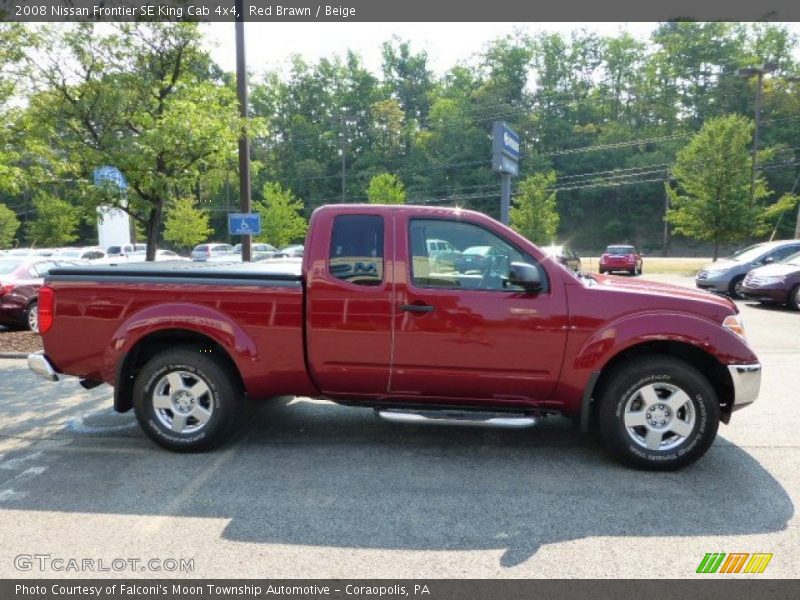 Red Brawn / Beige 2008 Nissan Frontier SE King Cab 4x4