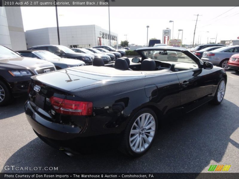 Brilliant Black / Black 2010 Audi A5 2.0T quattro Cabriolet
