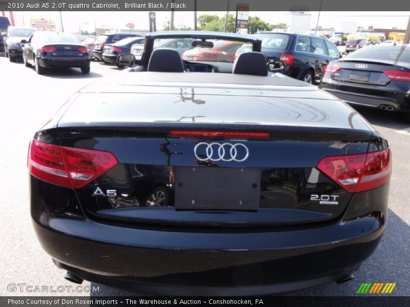 Brilliant Black / Black 2010 Audi A5 2.0T quattro Cabriolet