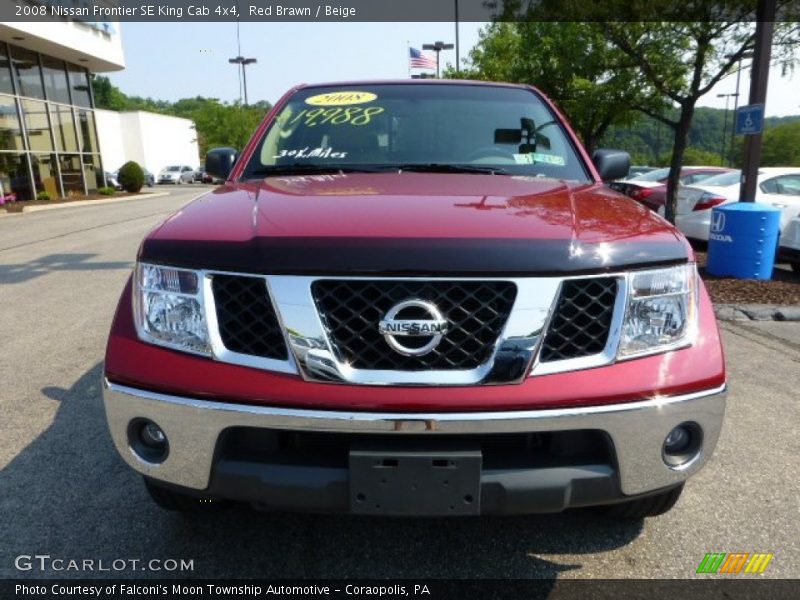 Red Brawn / Beige 2008 Nissan Frontier SE King Cab 4x4