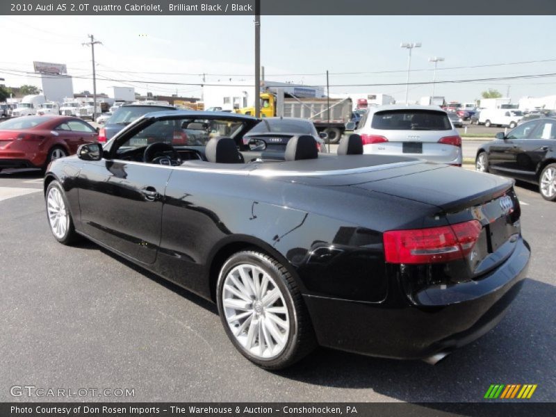 Brilliant Black / Black 2010 Audi A5 2.0T quattro Cabriolet