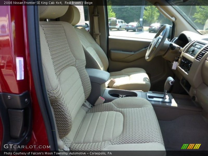 Red Brawn / Beige 2008 Nissan Frontier SE King Cab 4x4