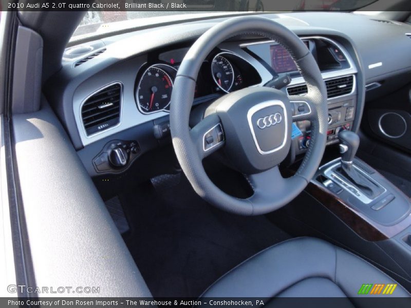 Brilliant Black / Black 2010 Audi A5 2.0T quattro Cabriolet