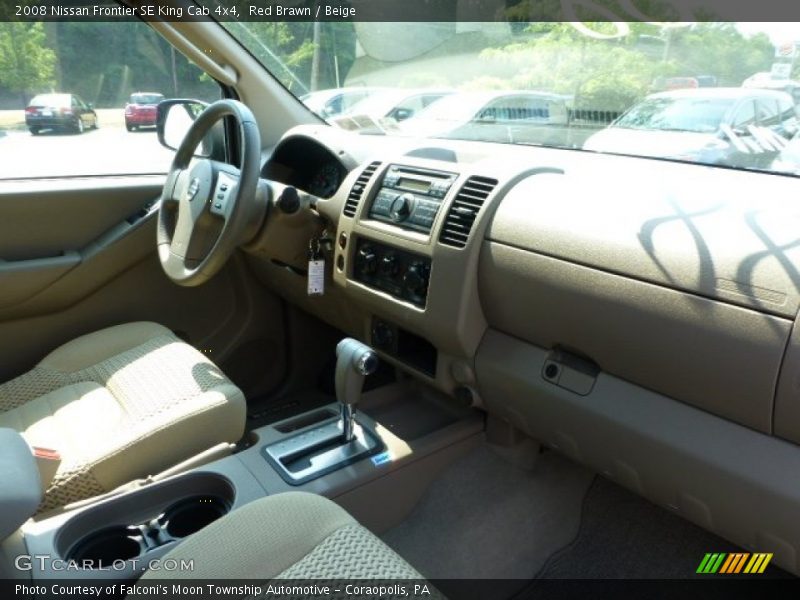 Red Brawn / Beige 2008 Nissan Frontier SE King Cab 4x4