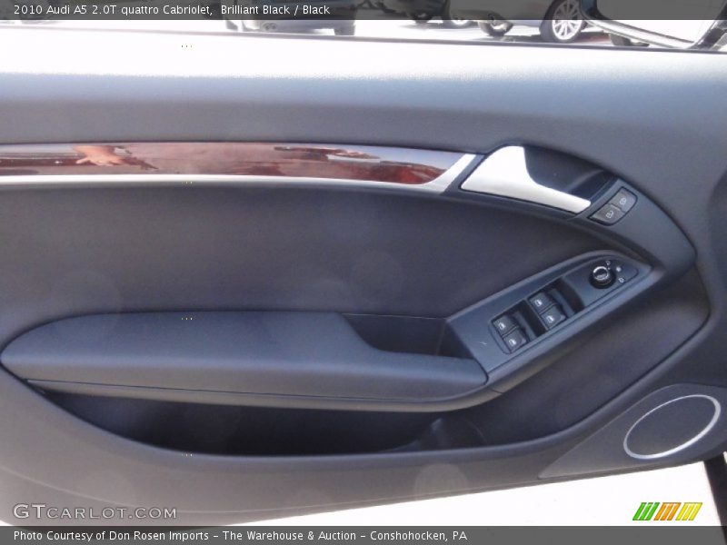 Brilliant Black / Black 2010 Audi A5 2.0T quattro Cabriolet