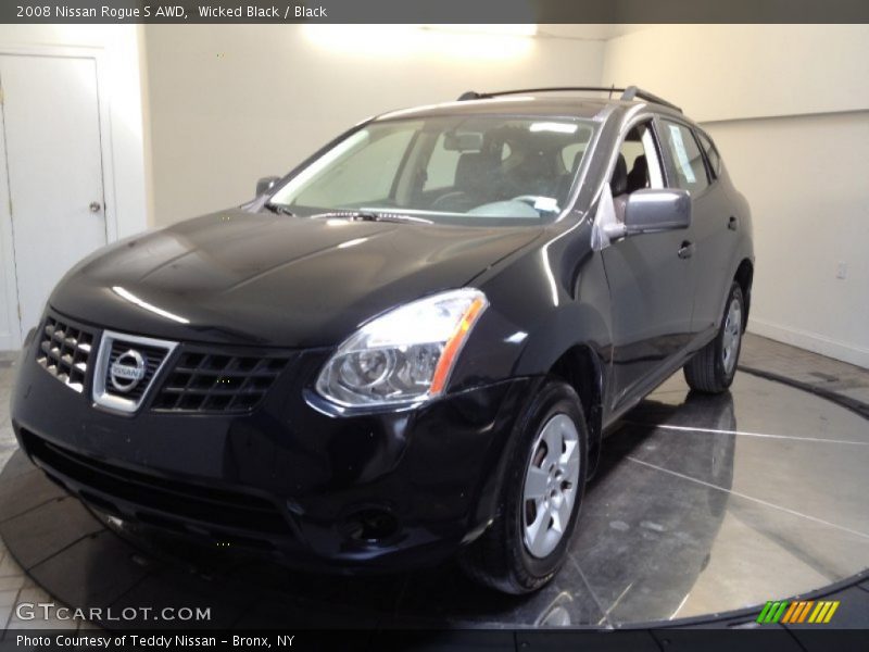 Wicked Black / Black 2008 Nissan Rogue S AWD