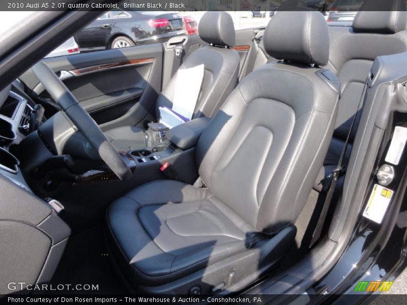 Brilliant Black / Black 2010 Audi A5 2.0T quattro Cabriolet