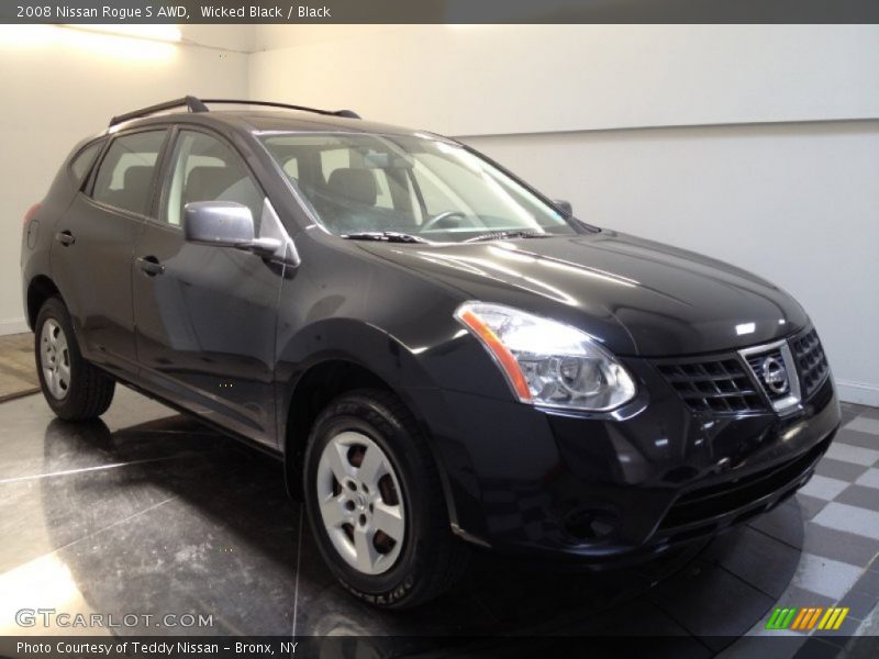 Wicked Black / Black 2008 Nissan Rogue S AWD