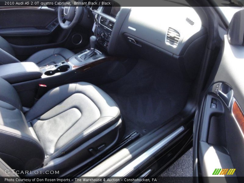 Brilliant Black / Black 2010 Audi A5 2.0T quattro Cabriolet