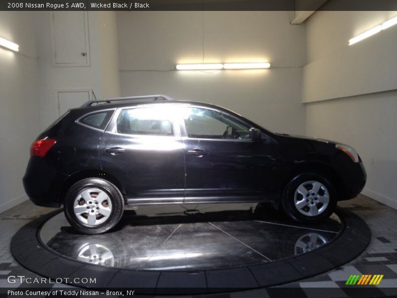 Wicked Black / Black 2008 Nissan Rogue S AWD