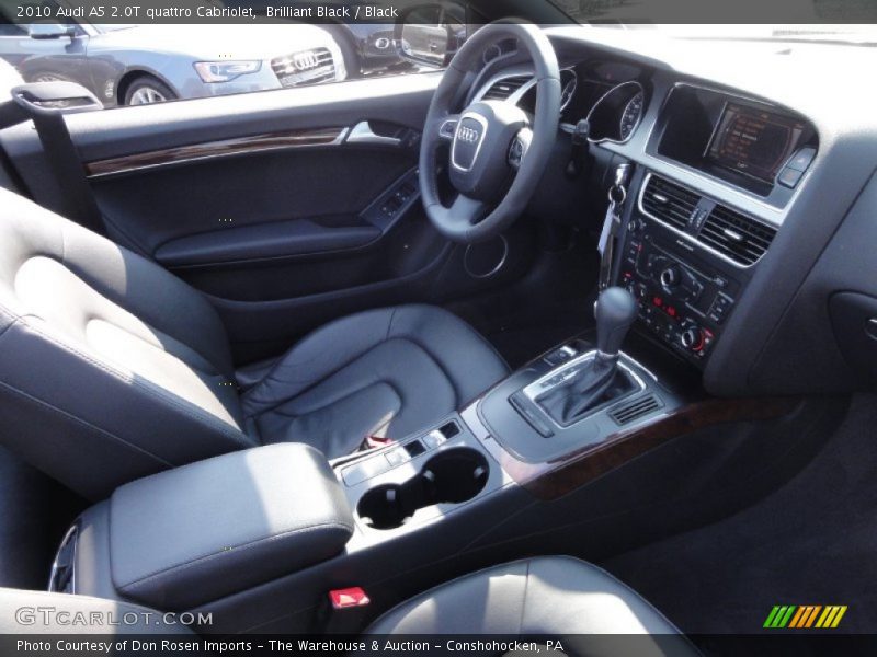 Brilliant Black / Black 2010 Audi A5 2.0T quattro Cabriolet