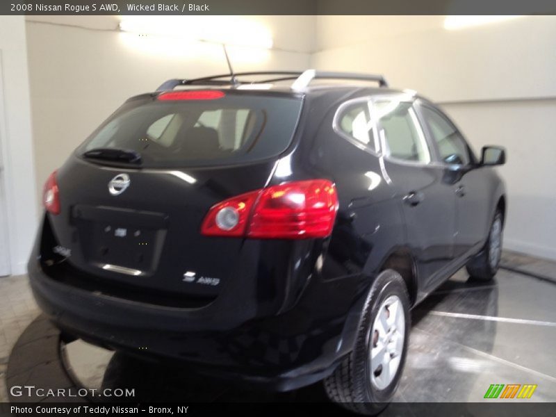Wicked Black / Black 2008 Nissan Rogue S AWD