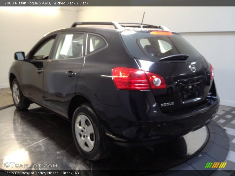Wicked Black / Black 2008 Nissan Rogue S AWD
