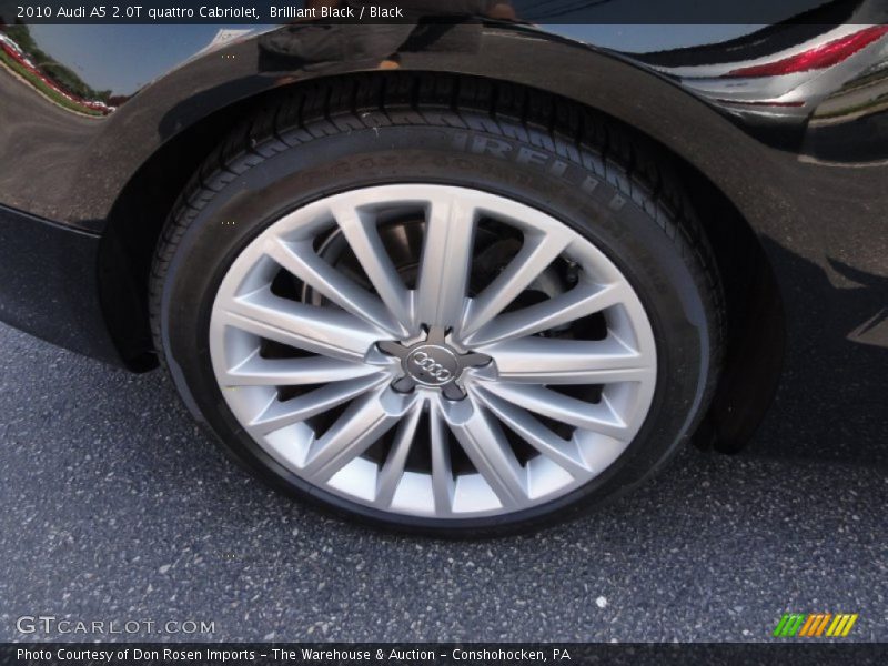 Brilliant Black / Black 2010 Audi A5 2.0T quattro Cabriolet