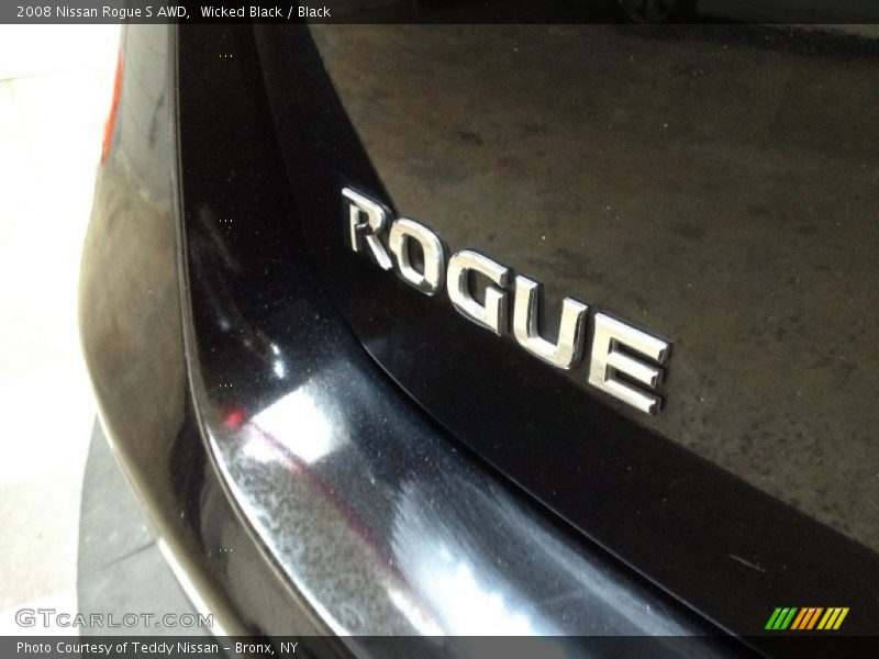 Wicked Black / Black 2008 Nissan Rogue S AWD