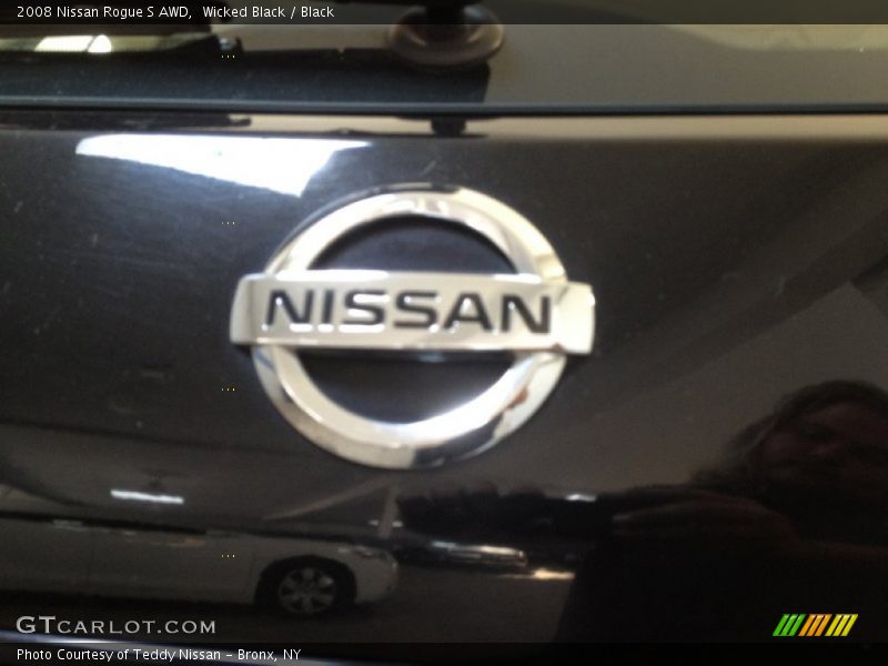 Wicked Black / Black 2008 Nissan Rogue S AWD