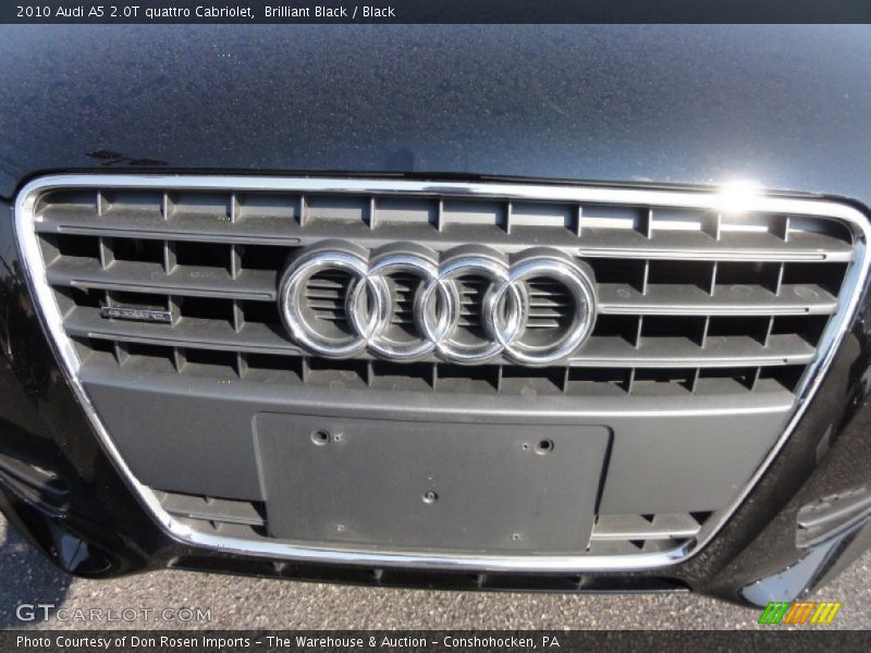 Brilliant Black / Black 2010 Audi A5 2.0T quattro Cabriolet