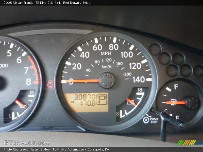 Red Brawn / Beige 2008 Nissan Frontier SE King Cab 4x4