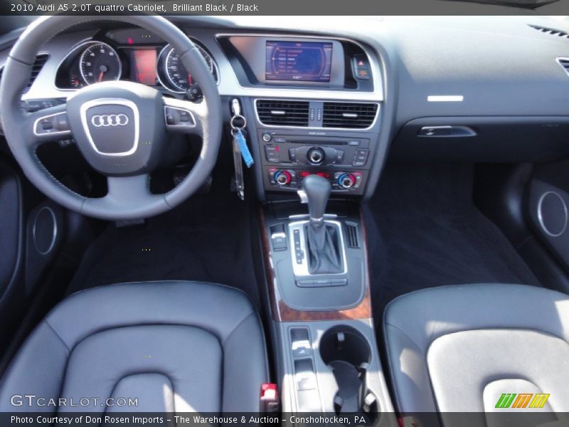 Brilliant Black / Black 2010 Audi A5 2.0T quattro Cabriolet