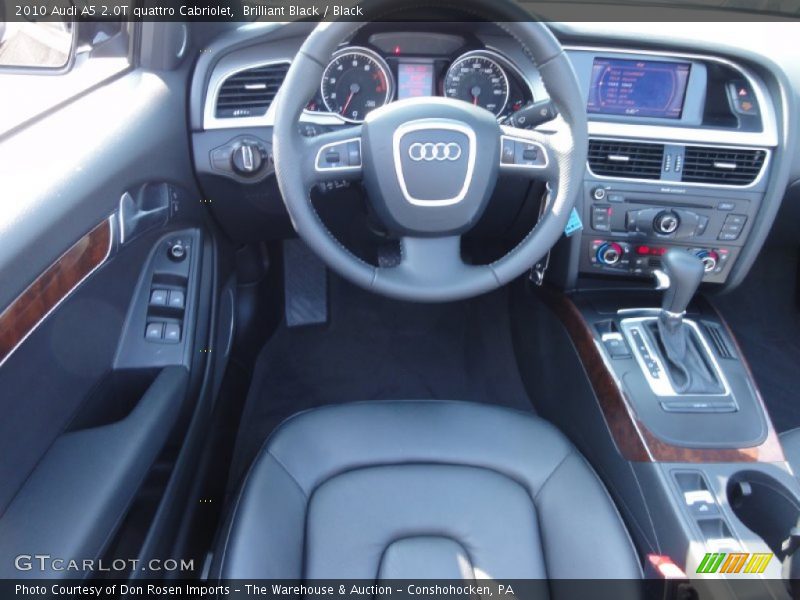 Brilliant Black / Black 2010 Audi A5 2.0T quattro Cabriolet