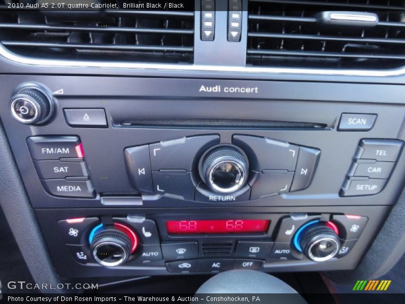 Brilliant Black / Black 2010 Audi A5 2.0T quattro Cabriolet