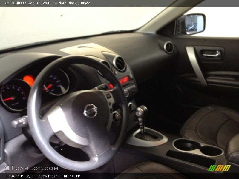Wicked Black / Black 2008 Nissan Rogue S AWD