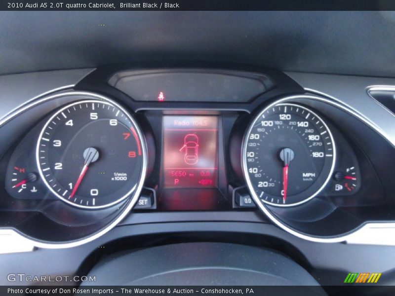 Brilliant Black / Black 2010 Audi A5 2.0T quattro Cabriolet