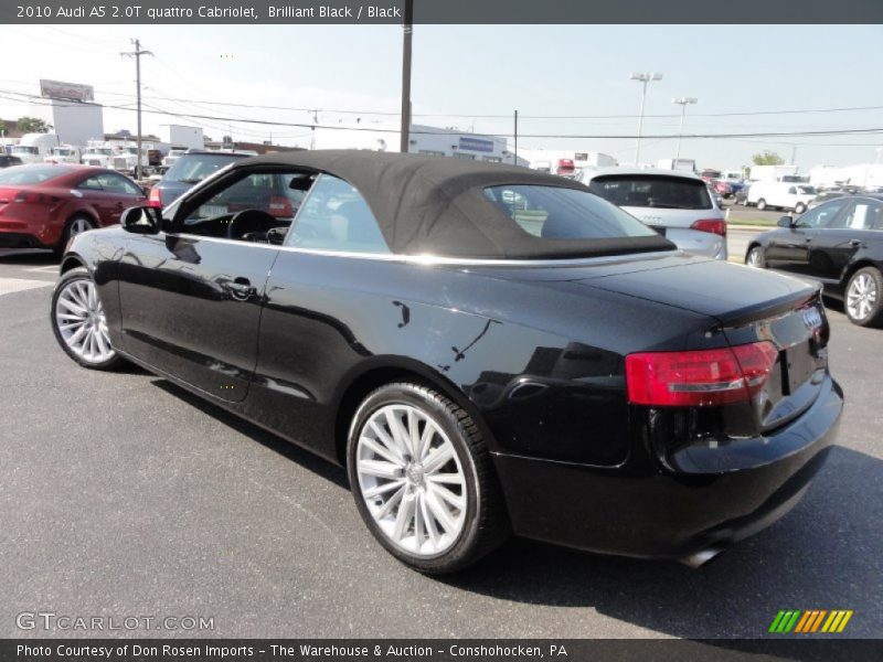 Brilliant Black / Black 2010 Audi A5 2.0T quattro Cabriolet