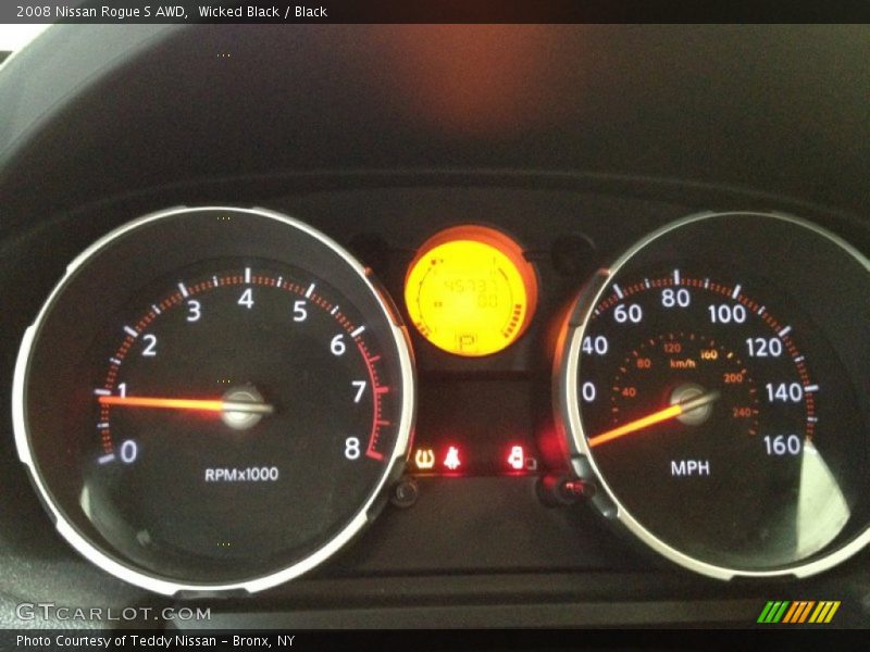Wicked Black / Black 2008 Nissan Rogue S AWD