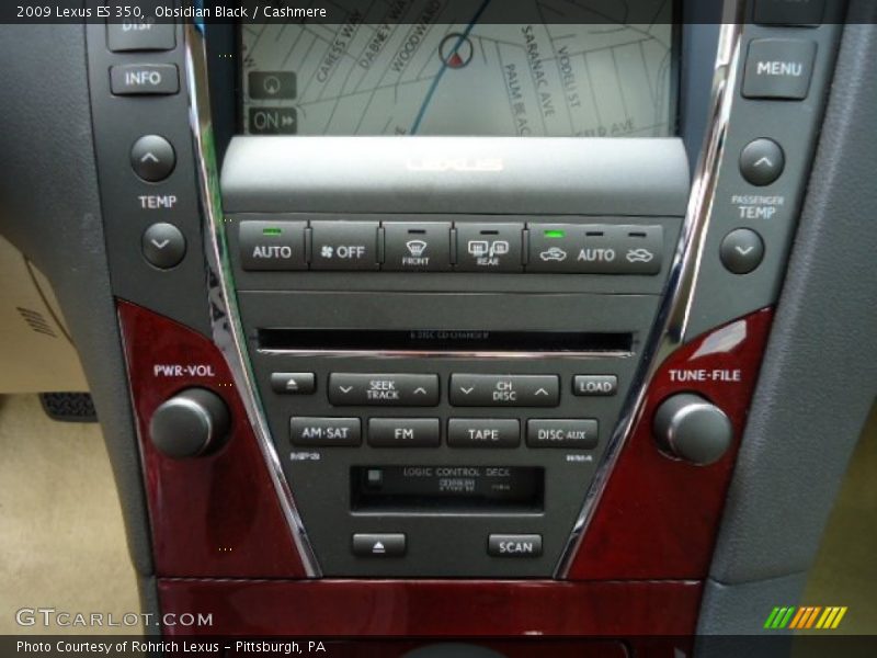 Obsidian Black / Cashmere 2009 Lexus ES 350
