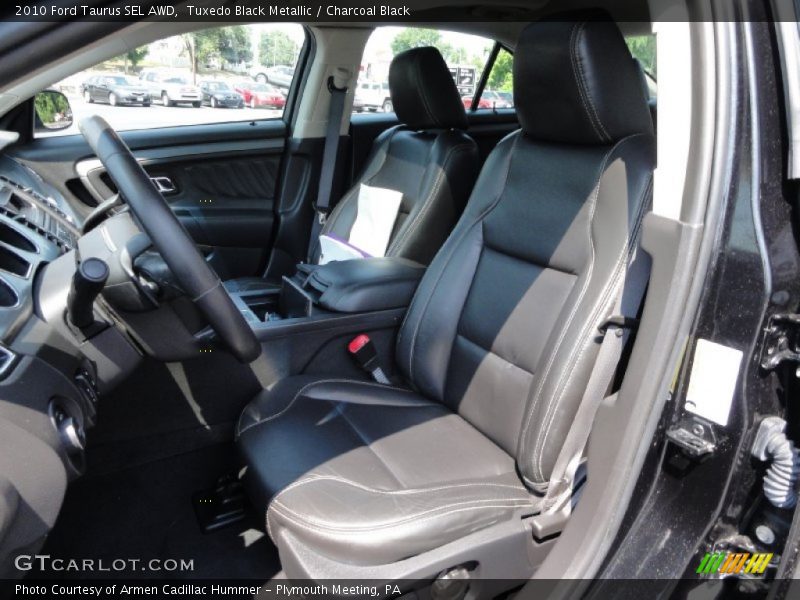 Tuxedo Black Metallic / Charcoal Black 2010 Ford Taurus SEL AWD