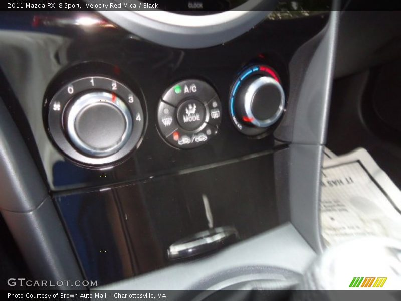 Controls of 2011 RX-8 Sport