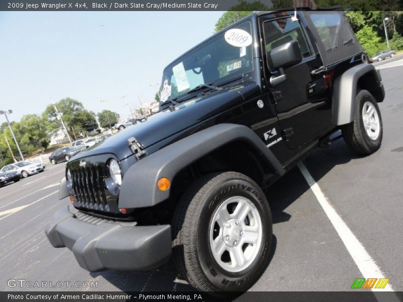 Black / Dark Slate Gray/Medium Slate Gray 2009 Jeep Wrangler X 4x4