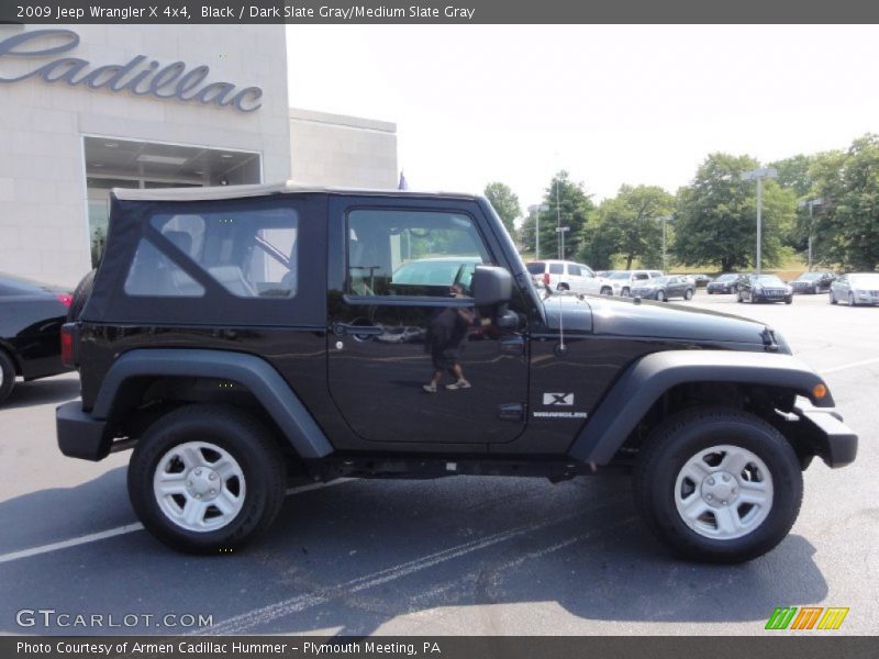 Black / Dark Slate Gray/Medium Slate Gray 2009 Jeep Wrangler X 4x4