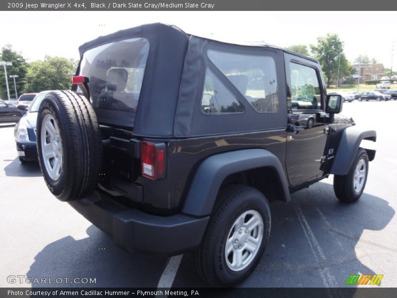 Black / Dark Slate Gray/Medium Slate Gray 2009 Jeep Wrangler X 4x4