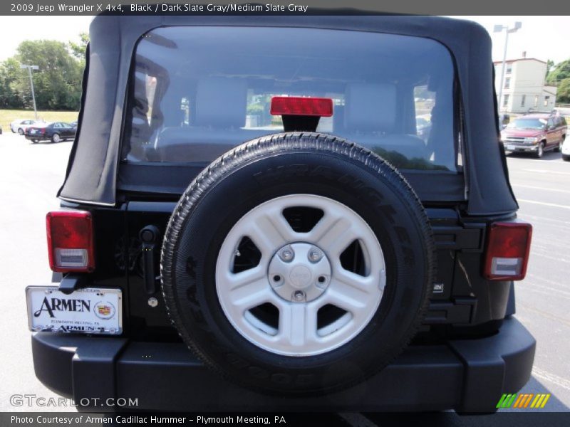 Black / Dark Slate Gray/Medium Slate Gray 2009 Jeep Wrangler X 4x4