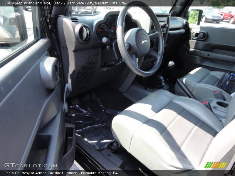 Black / Dark Slate Gray/Medium Slate Gray 2009 Jeep Wrangler X 4x4