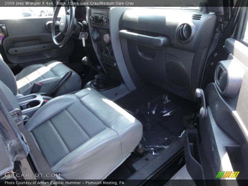 Black / Dark Slate Gray/Medium Slate Gray 2009 Jeep Wrangler X 4x4