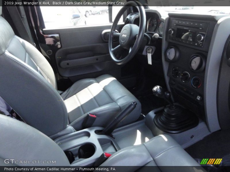 Black / Dark Slate Gray/Medium Slate Gray 2009 Jeep Wrangler X 4x4