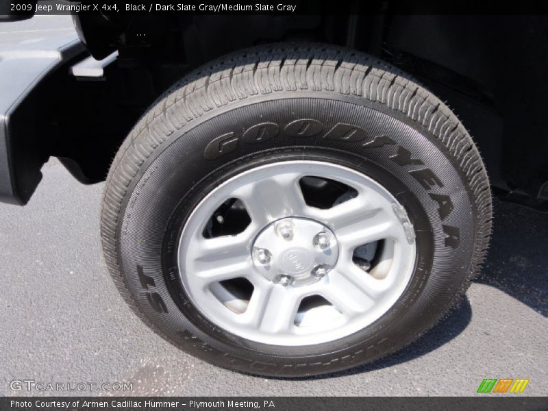 Black / Dark Slate Gray/Medium Slate Gray 2009 Jeep Wrangler X 4x4