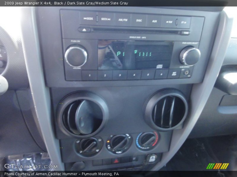 Black / Dark Slate Gray/Medium Slate Gray 2009 Jeep Wrangler X 4x4