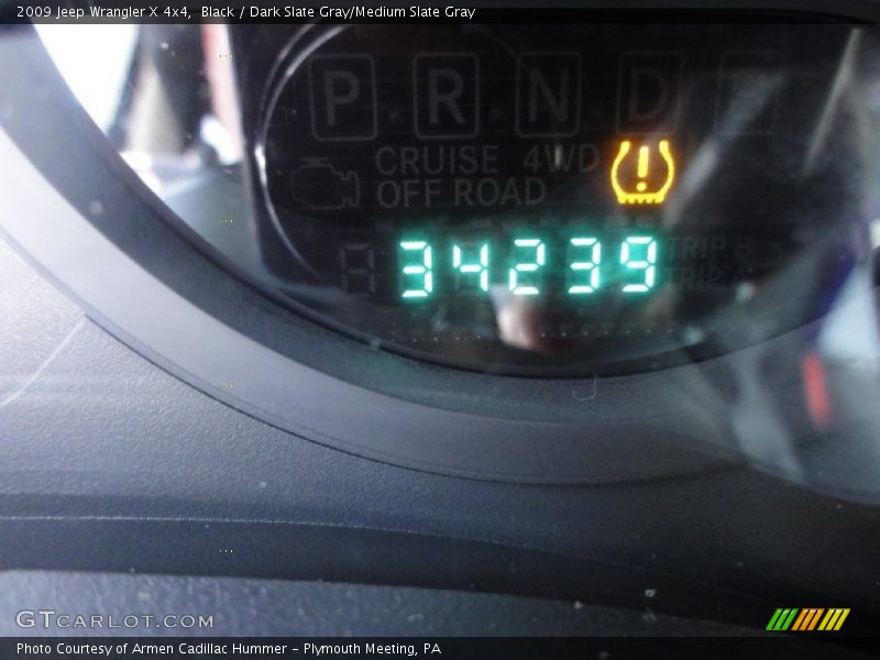 Black / Dark Slate Gray/Medium Slate Gray 2009 Jeep Wrangler X 4x4