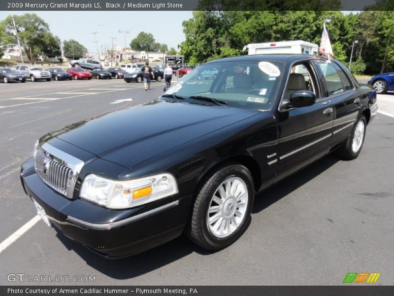 Black / Medium Light Stone 2009 Mercury Grand Marquis LS