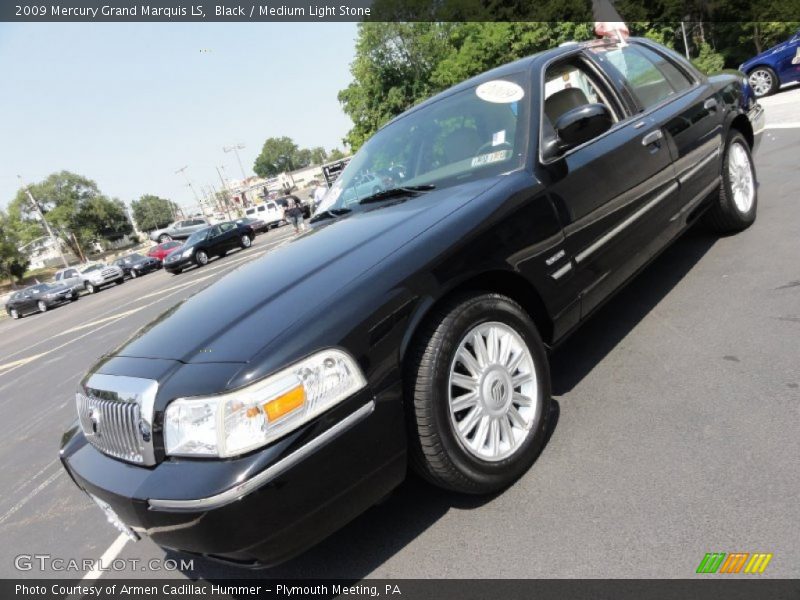 Black / Medium Light Stone 2009 Mercury Grand Marquis LS