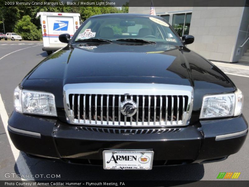 Black / Medium Light Stone 2009 Mercury Grand Marquis LS