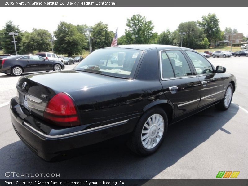 Black / Medium Light Stone 2009 Mercury Grand Marquis LS